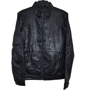 Dockers size medium black modern racer jacket NWT